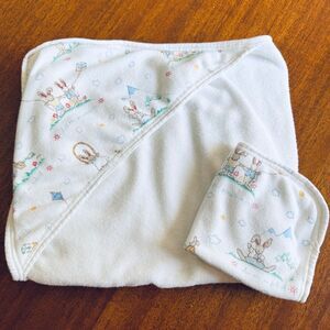 Vintage 90’s Carter's If They Could Just Stay Little Baby Towel Washcloth Set